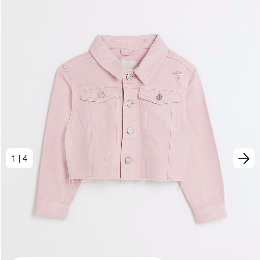 River island cropped denim jacket